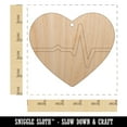 thumbnail image 2 of EKG Pulse Heart Beat Wood Holiday Christmas Tree Ornament Unfinished DIY Pre-Drilled Craft, 2 of 7