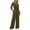 Army Green, variant on PRETTYGARDEN Women's 2 Piece Lounge Sets Asymmetrical Long Sleeve T Shirt Wide Leg Pants Casual Outfits Tracksuit