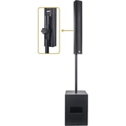 Sound Town Line Array Column PA/DJ Speaker System with One 2 x 8 Powered Subwoofer w/ DSP, TWS Bluetooth and Speaker Output, One 6 x 3 Line Array Column Speaker, Black (CARME-28M64)