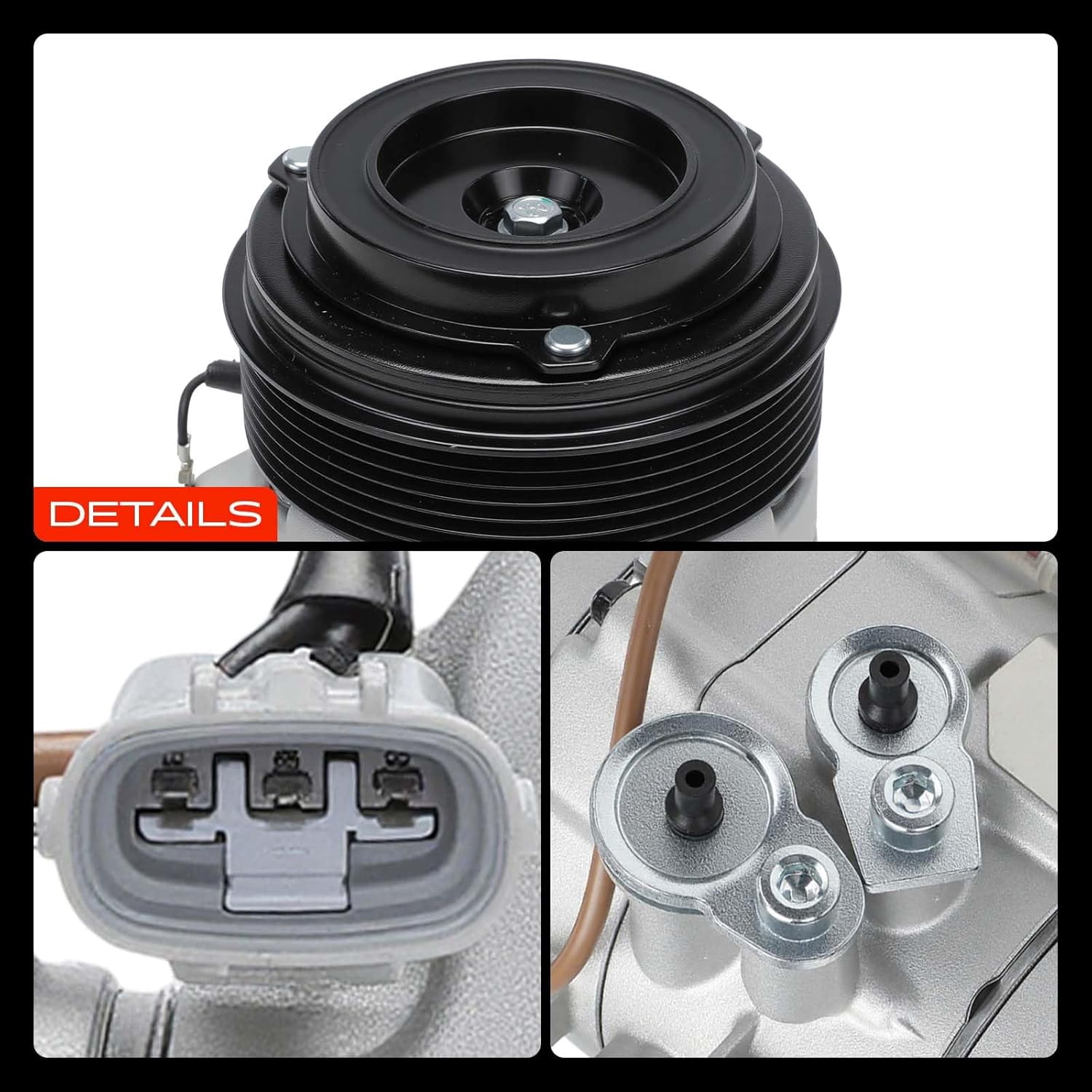 A-Premium Air Conditioner AC Compressor with Clutch Compatible with Toyota Tacoma 2016-2020 2.7L 3.5L