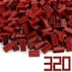 thumbnail image 1 of Bloques de construcción de juguete Feleph 2x4, rojo oscuro, 320 piezas, 1 of 6