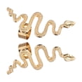 thumbnail image 4 of Miangastore 2pcs Chic Snake Shaped Earring Woman Creative Ear-stud Alloy Ear Jewelry, 4 of 9