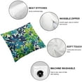 thumbnail image 4 of Acheng Navy Blue Green Teal Pillow Covers, Modern Geometry Dahlia Floral Print Decorative Throw Pillow Covers Outdoor Farmhouse Cushion Case for Home Couch Sofa Bed Decoration,Set of 2 White, 4 of 6