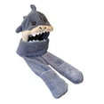 thumbnail image 5 of Milageto Plush Hat Scarf Gloves Cartoon Windproof Hooded Hat for Kids Playing Camping Blue, 5 of 8