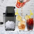thumbnail image 4 of Ice Crusher Manual Rotary Ice Crusher Cocktails Slush Machine Ice Cube Crushed Smoothies Ice Crusher, 4 of 7