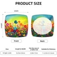 thumbnail image 2 of 4 Packs Removable Chair Seat Covers for Dining Room, Colorful Flowers Stretchable Wedding Party Chair Slipcovers Cushion Protector Rainbow Floral Furniture Decor, 16.9x16.9 Inches, 2 of 6