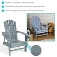 thumbnail image 3 of Sunnydaze Coastal Bliss Fir Adirondack Chair - Gray, 3 of 7