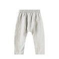 thumbnail image 2 of Kids' Cotton Gauze Pants, Highly breathable fabric, anti-mosquito performance, elastic waist for toddlers' casual wear, 0-8 Years Gray 1-2 Years, 2 of 7