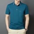 thumbnail image 6 of Men's Summer Business Breathable Sweat Absorbing Polo Shirt, 6 of 9