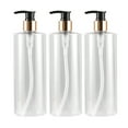 thumbnail image 1 of KAKOWELY 3 Pcs Bouteilles de Lotion Vides 500ml Contenants en Plastique pour Articles de Toilette Réutilisables Émulsion Liquide Savon Contenant sous-Emballage Bouteille d'Émulsion pour Salle de Bain (Style Pompe Aléatoire), 1 of 5