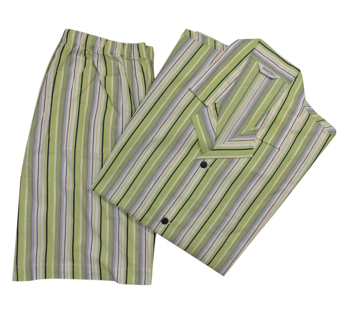 Details about   Brioni Men's Multi Color 100% Cotton Striped Pajamas 