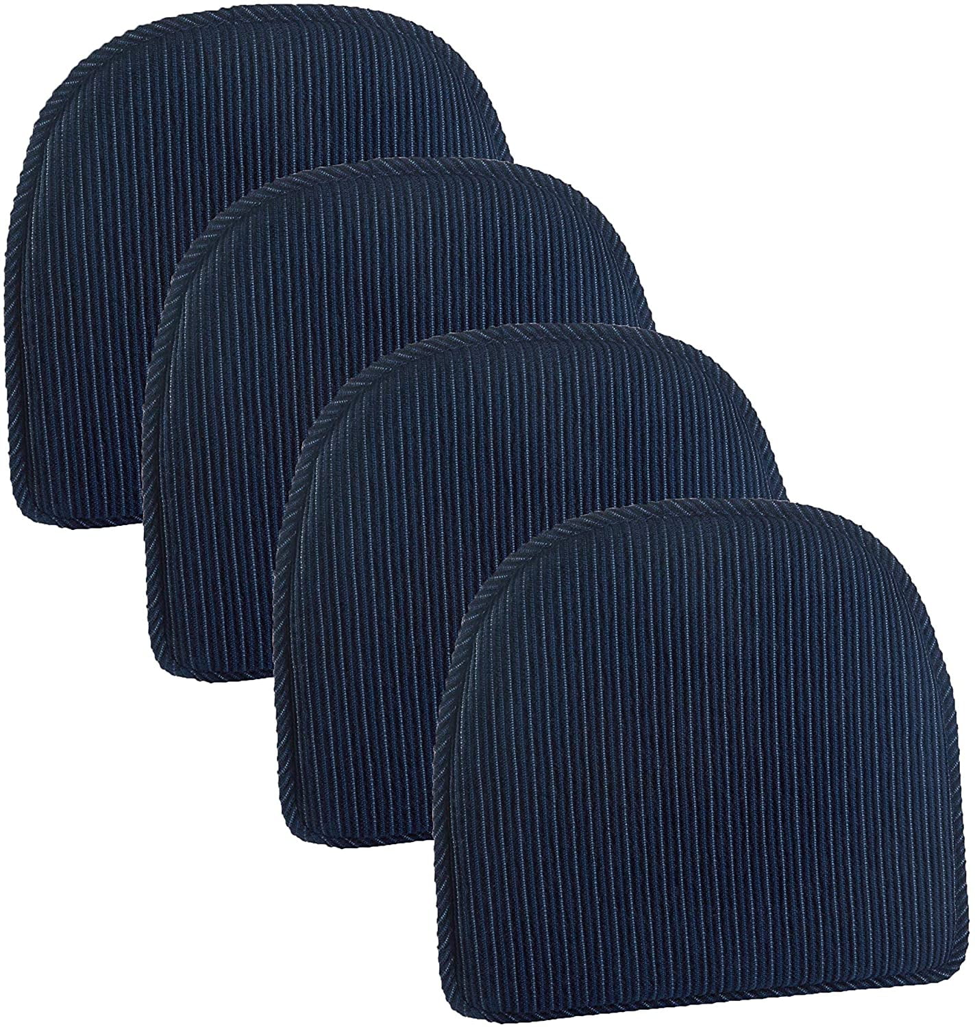 Klear Vu Nakita Gripper Chair Pads in Navy (Set of 4)