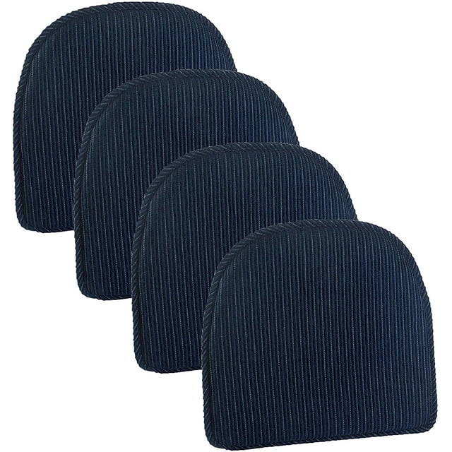 Klear Vu Nakita Gripper Chair Pads in Navy (Set of 4)