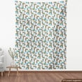 thumbnail image 3 of Cartoon Sofa Upholstery Fabric by the Yard, Repeating Themed Pattern of Rainbows and Clouds Sky Elements, Decorative Fabric for DIY and Home Accents, Off White and Multicolor by Ambesonne, 3 of 4