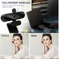 thumbnail image 2 of USB HD 1080P Video Webcam and Wide Angle Camera with Built-in Microphone and Rotatable Tripod,for Laptop Computer or Desktop PC,Great for Live Streaming.Calls.Video Conferencing(Black), 2 of 7