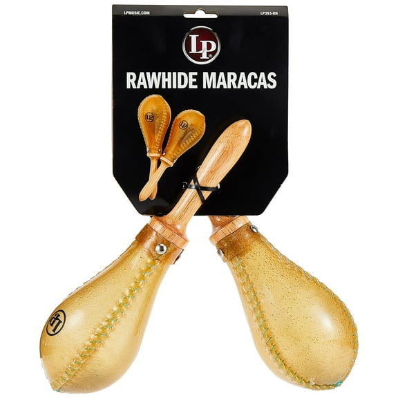 Latin Percussion LP393-RH Salsa Rawhide Maracas NatRl