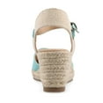thumbnail image 4 of Journee Womens Ashlyn Wedge Heel Espadrille Sandals, Widths Available, 4 of 9