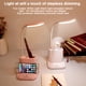 thumbnail image 4 of Lámpara de escritorio LED, lámpara de escritorio con carga USB/portalápices/soporte para teléfono móvil, lámpara de noche de lectura portátil flexible, 4 of 5