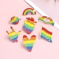 thumbnail image 3 of 7 unids/set Pins para mochilas Rainbow Pin para hombres mujeres niños y niñas lindo Pin para chaquetas Bookbags, 3 of 8
