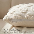thumbnail image 5 of Gaiwos Easter Pillow Covers, 3D Egg Embroidered Holiday Accent Pillowcases, Soft Fuzzy Spring Pillow Covers, Easter Home Decorations for Sofa, Bedroom & Nursery, 18 * 18 inch, 5 of 8