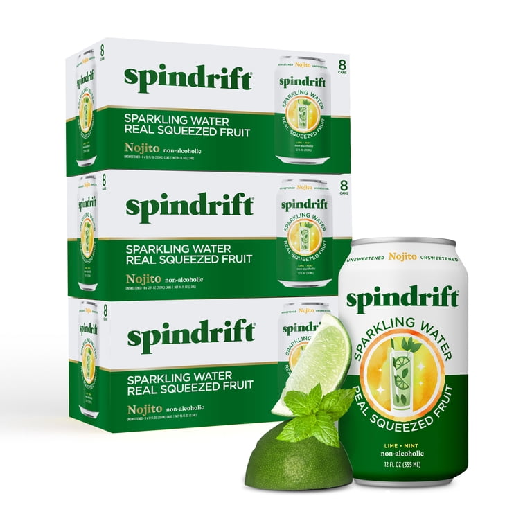 Spindrift Nojito Sparkling Water, 12 fl oz, 24 Pack (3x 8-Pack) photo 1