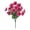 Magenta, variant on 1Pc 14.17" Outdoor Artificial Pansy Flower Bush, UV Resistant Faux Flowers with Eucalyptus for Hanging Baskets Window Box Decor, Magenta