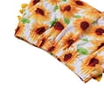 thumbnail image 5 of Seyurigaoka Baby Girl's Flower Print Crop Top, Short Pants and Hat 3PC-Swimsuit, 5 of 8