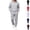 Light Gray, variant on HAJWOH Men's Tracksuits 2 Piece Sets Long Sleeve Hoodie with Pockets and Sweatpant Athletic Jogging Casual Outfits