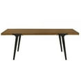 thumbnail image 2 of Benjara Hilly 59-83 Inch Extendable Dining Table, Rubberwood, Brown and Black, 2 of 5