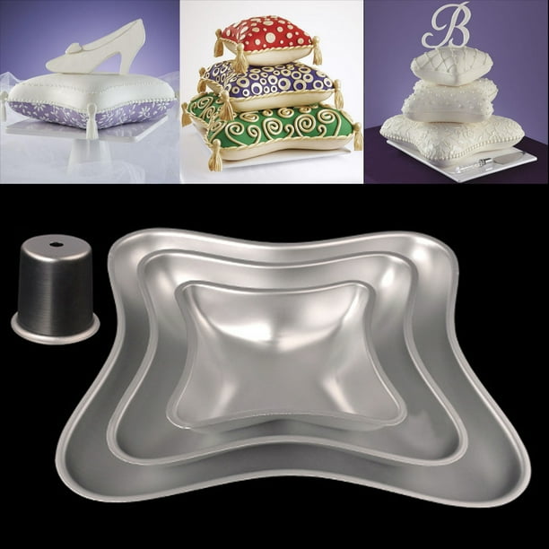 3Pcs Cake Mold, Aluminum Alloy Mold, Large Baking Mould with Shape of