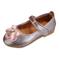 thumbnail image 1 of FhsagQ Shoes Girls Slippers Size 2 Brown Fashion Summer Children Sandals Girls Casual Shoes Flat Bottom Lightweight Rhinestone Ribbon Bow Hook Loop Girls Shoes Slippers Size 5 32, 1 of 1