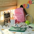 thumbnail image 4 of Desktop ornament,Mini Doll School Miniature Doll Stuff Accessories For 11.5 Inch Doll DIY Toy Set Include Miniature Book Tiny Backpack Glasses Blackboard Clipboard Pencil Ruler, 4 of 9