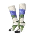 thumbnail image 2 of Haiem Vintage Flower Socks, Funny Novelty Crazy Design Cotton Socks Sports Socks Knee High Socks For Men, Women,1Pairs - Gift For Working Friends, 2 of 9