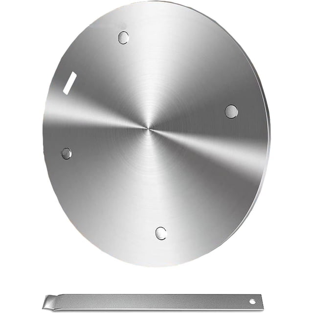 Heat Diffuser Plate, Grouarty Stainless Steel Cooking Induction Adapter Simmer Plate for Electric Gas Glass Cooktop Hob Ring, Induction Cooktop Converter Plate With Handle 9.45inch