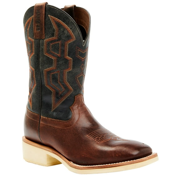 Rank 45 Men's 45&Reg; Bullet Saddle Western Performance Boot Broad Square Toe - BRMFA22P6-1 9 D(M) US