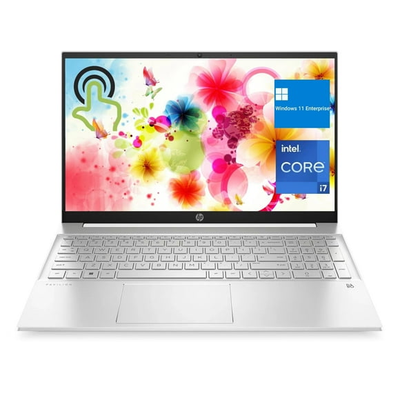 HP Pavilion Laptop, 15.6" FHD Display, Intel Core i7-1355U,16GB RAM,1TB SSD,Intel Iris Xe Graphics,Backlit Keyboard, Webcam, Wi-Fi 6,Bluetooth,Windows 11 Enterprise,Silver