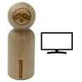 thumbnail image 1 of Flat Screen TV Rubber Stamp for Scrapbooking Crafting Stamping - Small 3/4 Inch, 1 of 7