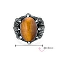 thumbnail image 4 of Bling Jewelry Mens Mens Silver Ring Claw Design with Tiger Eye Gemstone Oxidized Sterling Silver, 4 of 6