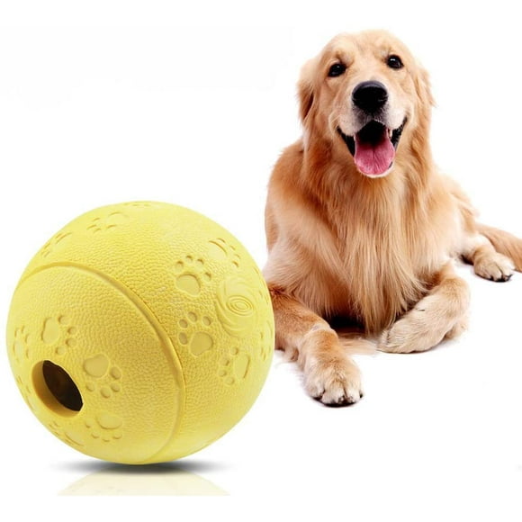 Jouet Chien Balle Jouet Interactif pour Chien Boule Nettoie Les Dents Jouet à mâcher Caoutchouc Convient Aux Petits Moyens Grands Chiens