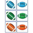 thumbnail image 5 of Juego de 6 balones de fútbol americano de goma de arcoíris, 3, 6 y 9 colores, 5 of 5