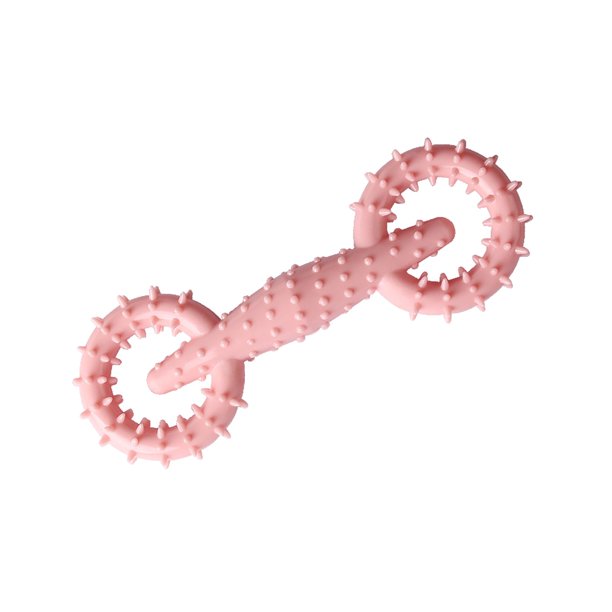 Artículos para mascotas Juguete masticable para perros Juguete masticable para mascotas TPR con molares Anillo para tirar Cepillo de dientes para perros Juguete interactivo para perros