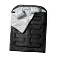 thumbnail image 2 of koolsoo Sac de Couchage Double Portable pour Activités de Plein Air Alpinisme Noir, 2 of 9