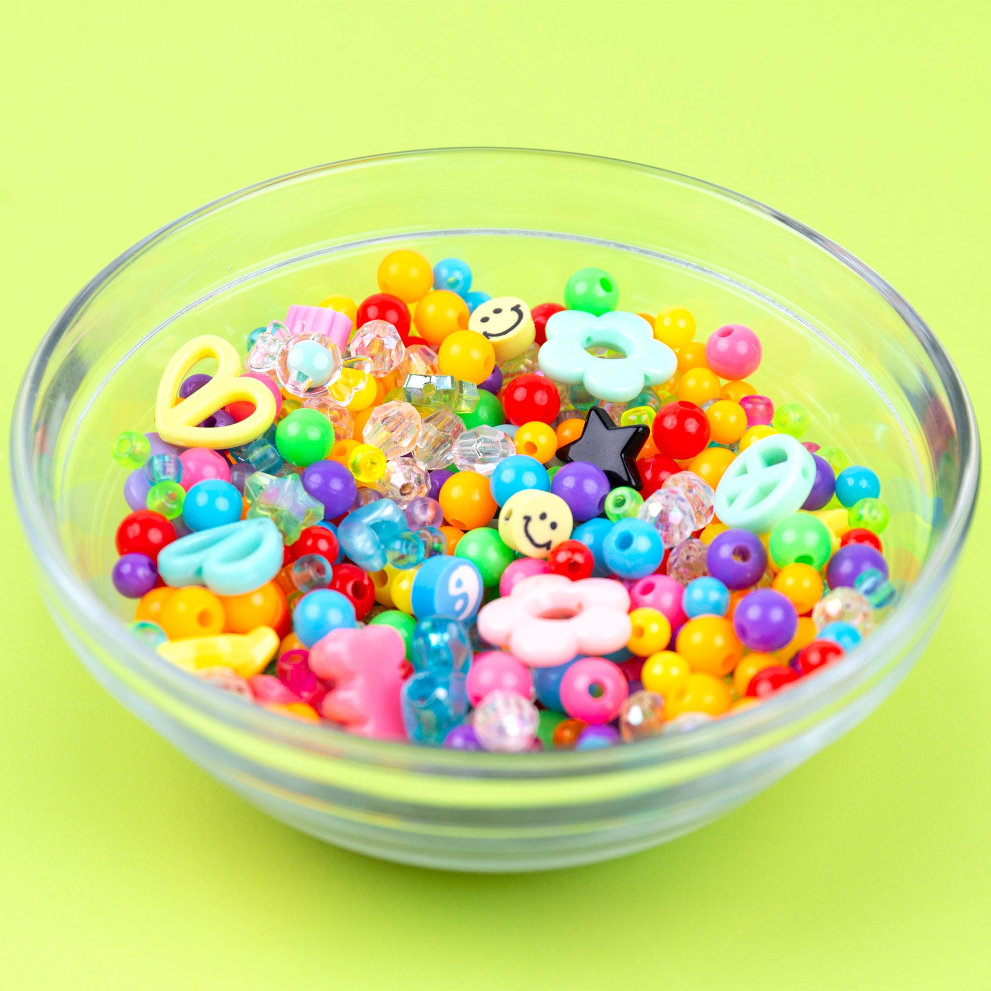 Hello Hobby Fashion Bead Jar, Retro Rainbow