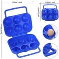 thumbnail image 3 of Tkrady Egg Holder, Delicate 6 Girds Egg Dispenser Holder Case Refrigerator Crisper Camping Picnic Travel Portable Egg Carriage, 3 of 6