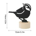 thumbnail image 3 of Fiudx Ofertas relámpago Clip de mensaje de pájaro hueco de hierro, clip de nota, decoración de pájaro de metal para jardín, sala de estar, comedor, 3 of 7