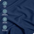 thumbnail image 3 of Bare Home 2-Pack Fitted Sheets - Premium 1800 Collection - Ultra-soft - Deep Pocket - Short Queen, Dark Blue, 3 of 6