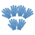 thumbnail image 4 of Guantes de limpieza de baño Colcomx Exfoliante Corporal 6 Piezas Azul, 4 of 8