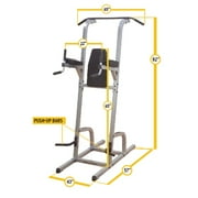 Body Solid GVKR82B Vertical Knee Raise Dip Pull Up