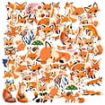 thumbnail image 3 of 35pcs Cartoon Stickers Animal Kids Stickers Fox Graffiti Stationery Stickers for Luggage Laptops Suitcases, 3 of 9