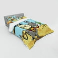 thumbnail image 3 of Ambesonne Cartoon Bedding Set 3 Pcs, Mexican Man on a Donkey, Twin XL, Multicolor, 3 of 3